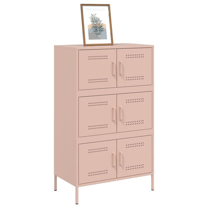 Credenza Rosa 68x39x113 cm in Acciaio