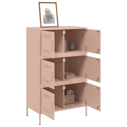 Credenza Rosa 68x39x113 cm in Acciaio