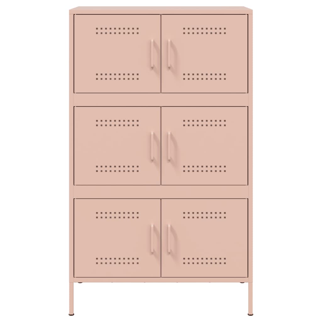 Credenza Rosa 68x39x113 cm in Acciaio