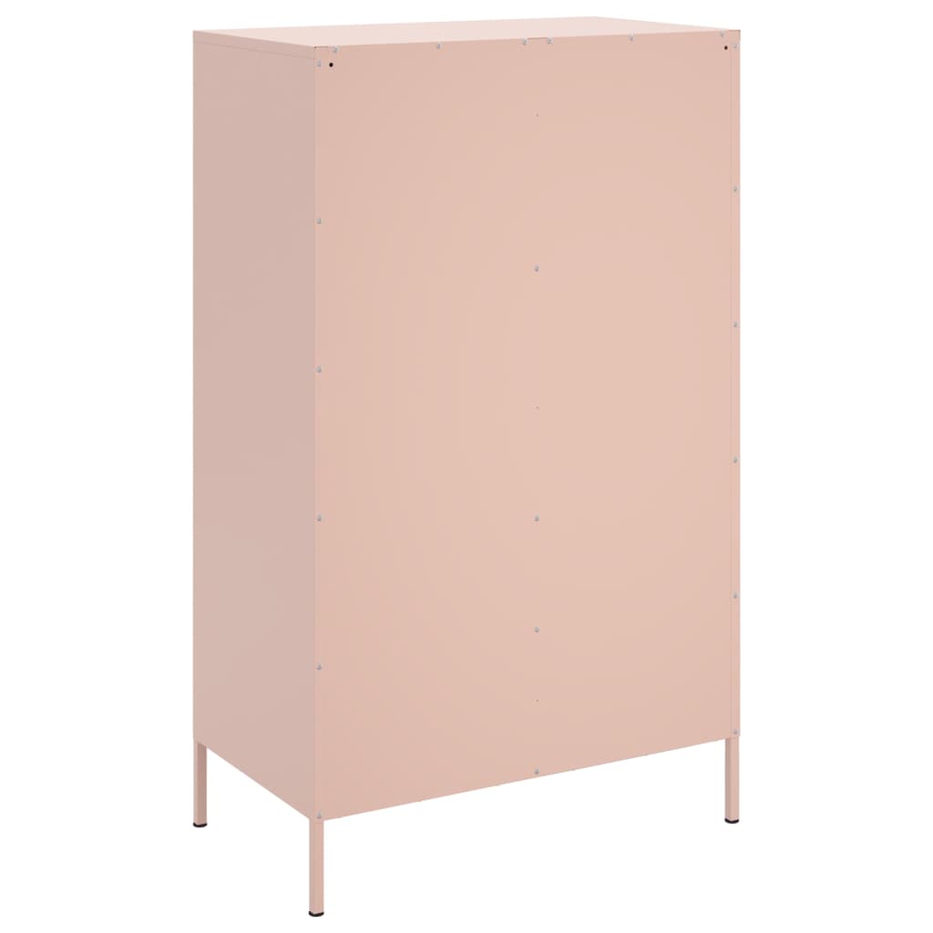 Credenza Rosa 68x39x113 cm in Acciaio - homemem39