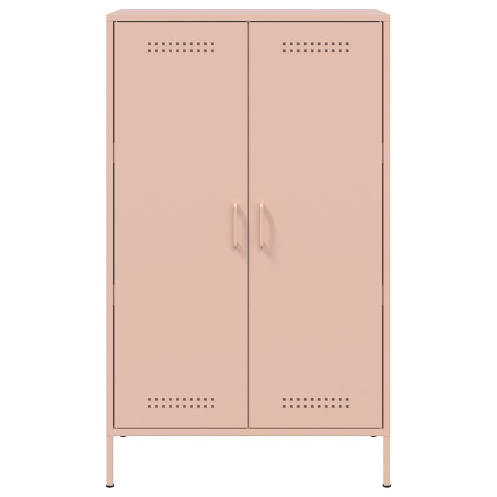 Credenza Rosa 68x39x113 cm in Acciaio