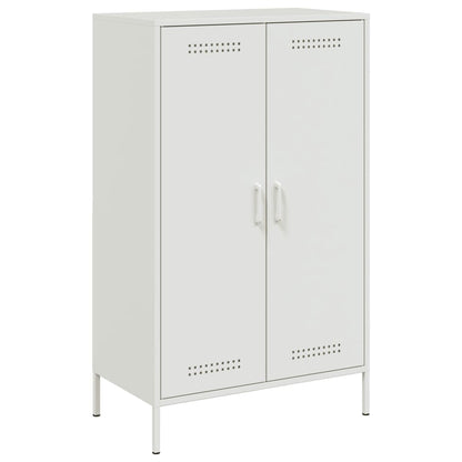 Credenza Bianca 68x39x113 cm in Acciaio