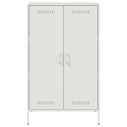 Credenza Bianca 68x39x113 cm in Acciaio