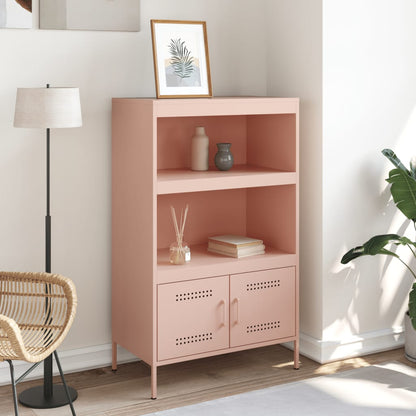 Credenza Rosa 68x39x113 cm in Acciaio