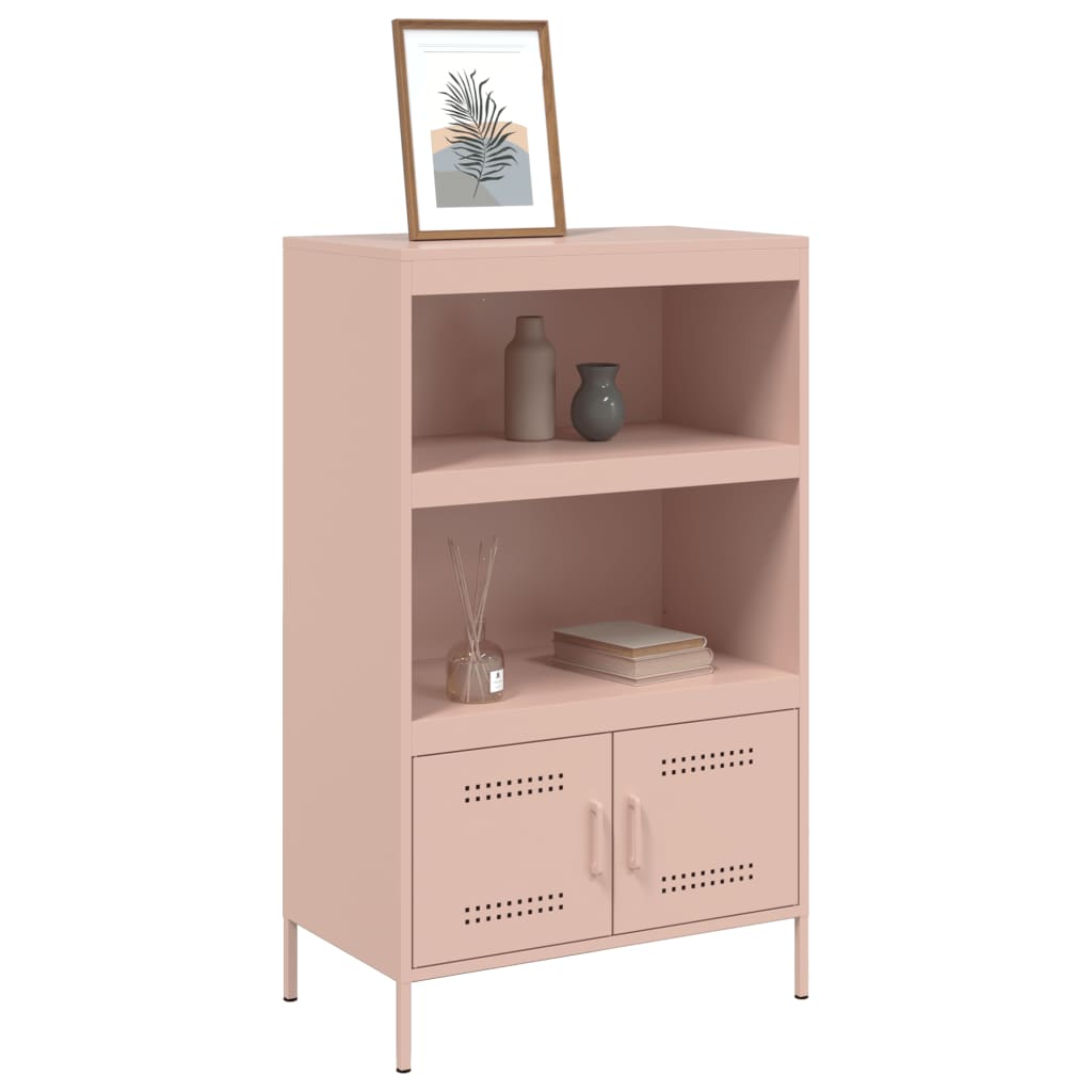 Credenza Rosa 68x39x113 cm in Acciaio