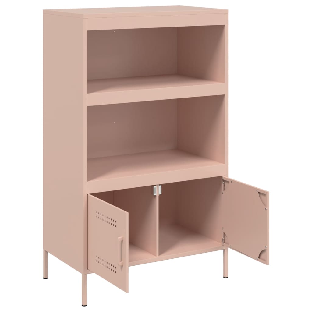 Credenza Rosa 68x39x113 cm in Acciaio