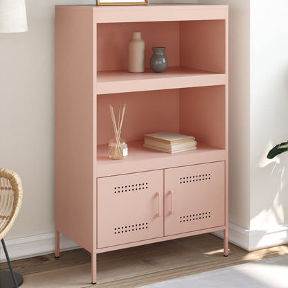 Credenza Rosa 68x39x113 cm in Acciaio