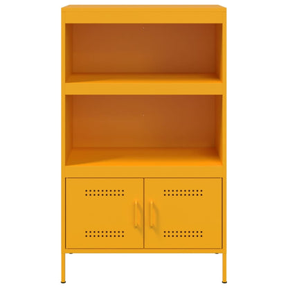 Credenza Giallo Senape 68x39x113 cm in Acciaio - homemem39