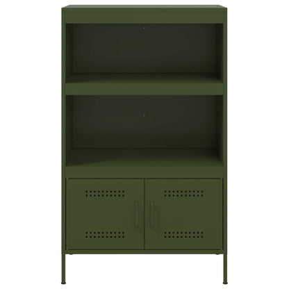 Credenza Verde Oliva 68x39x113 cm in Acciaio - homemem39