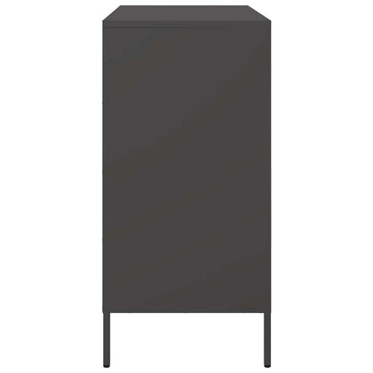 Credenza Nera 68x39x79 cm in Acciaio