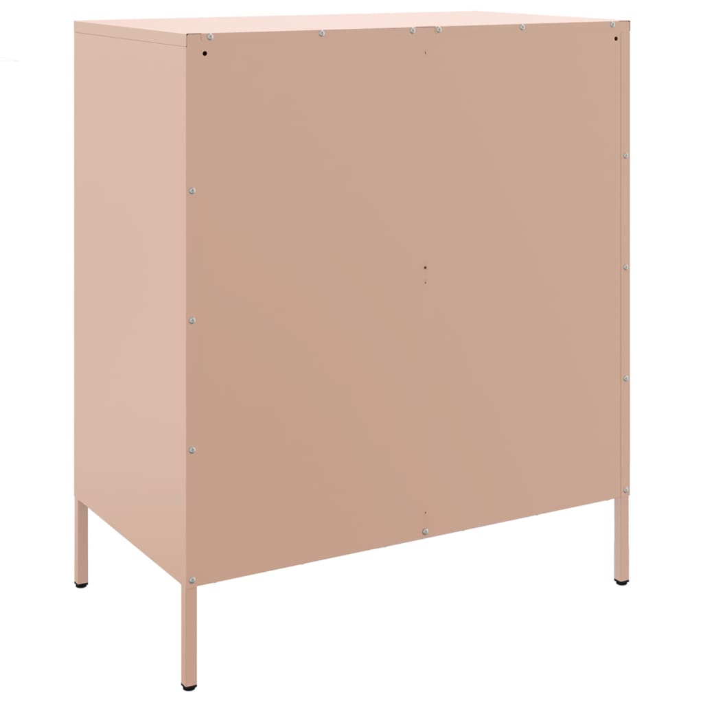 Credenza Rosa 68x39x79 cm in Acciaio