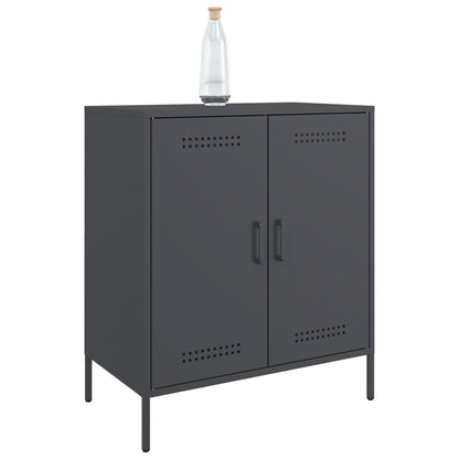 Credenza Antracite 68x39x79 cm in Acciaio