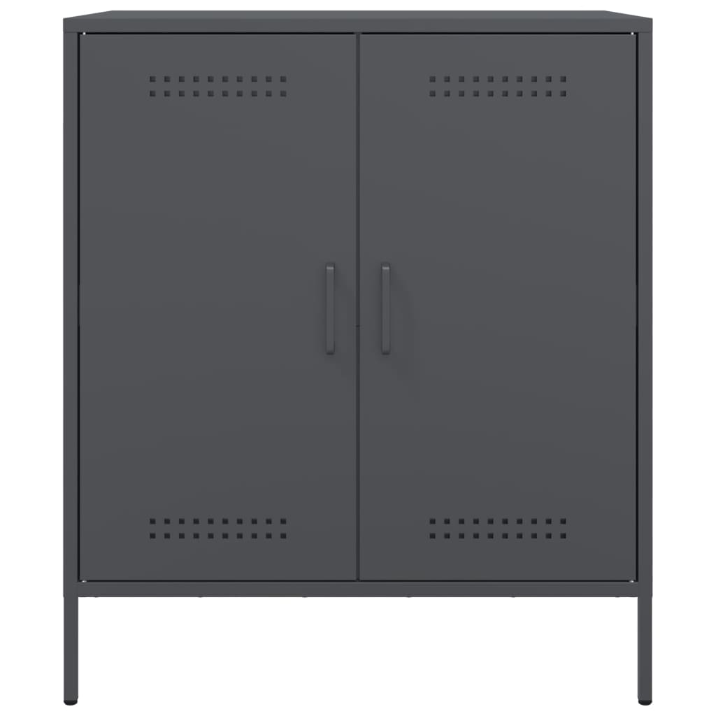 Credenza Antracite 68x39x79 cm in Acciaio