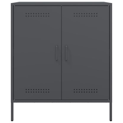 Credenza Antracite 68x39x79 cm in Acciaio