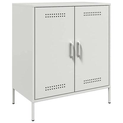 Credenza Bianca 68x39x79 cm in Acciaio