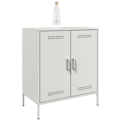 Credenza Bianca 68x39x79 cm in Acciaio