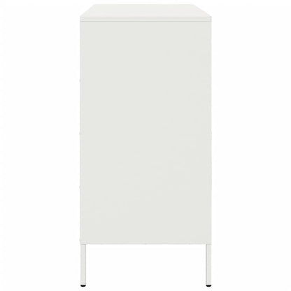 Credenza Bianca 68x39x79 cm in Acciaio