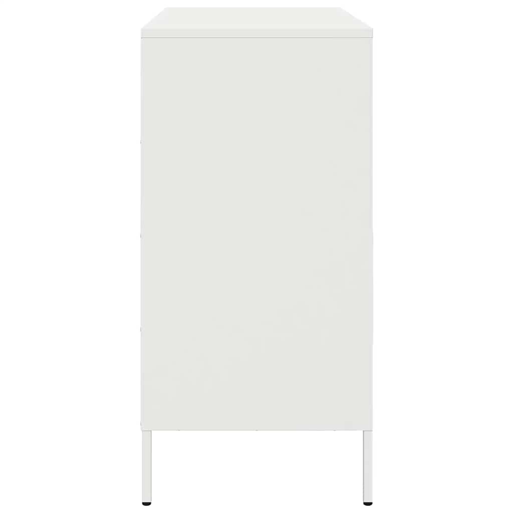 Credenza Bianca 68x39x79 cm in Acciaio