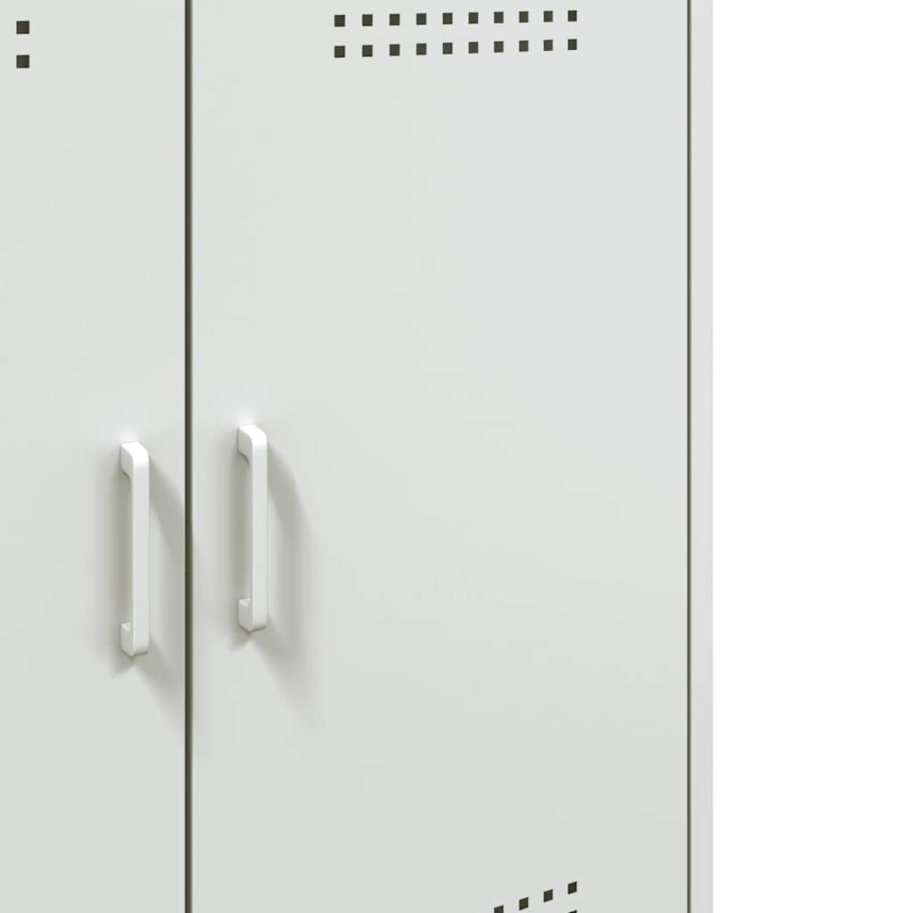 Credenza Bianca 68x39x79 cm in Acciaio