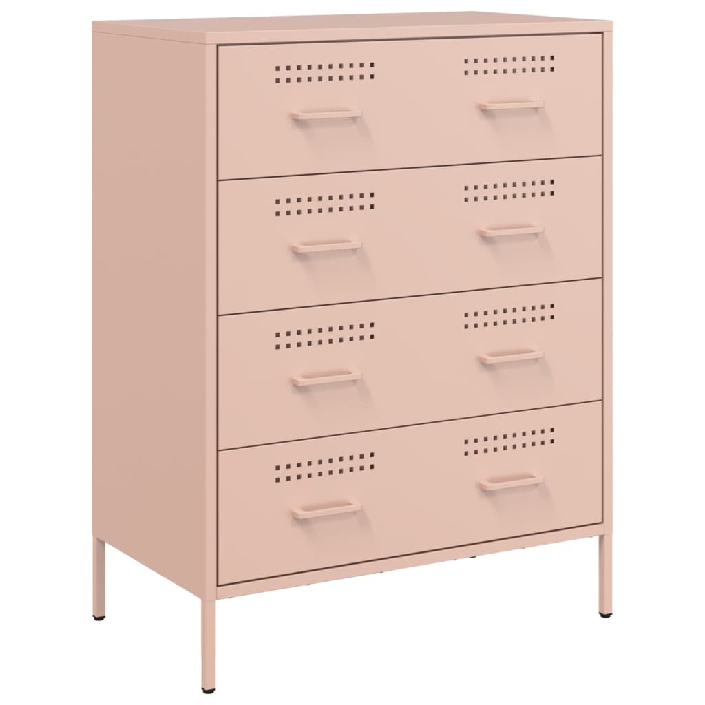 Credenza Rosa 68x39x89 cm in Acciaio - homemem39