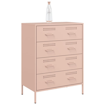 Credenza Rosa 68x39x89 cm in Acciaio