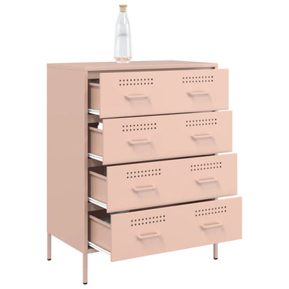 Credenza Rosa 68x39x89 cm in Acciaio