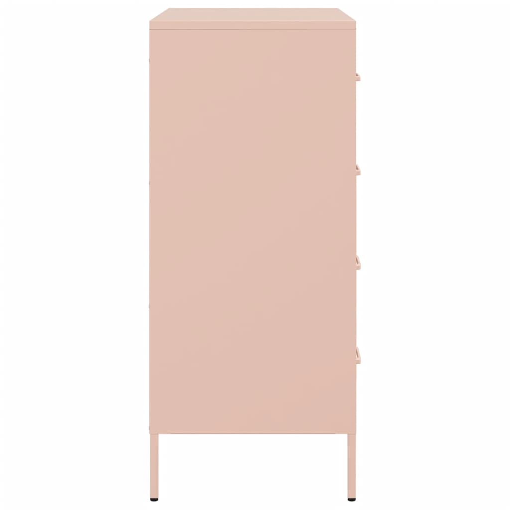 Credenza Rosa 68x39x89 cm in Acciaio