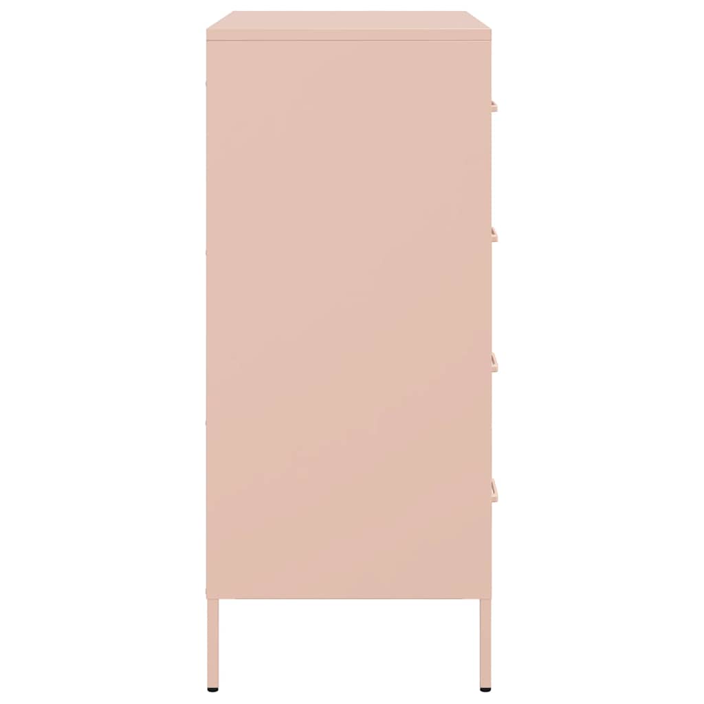 Credenza Rosa 68x39x89 cm in Acciaio