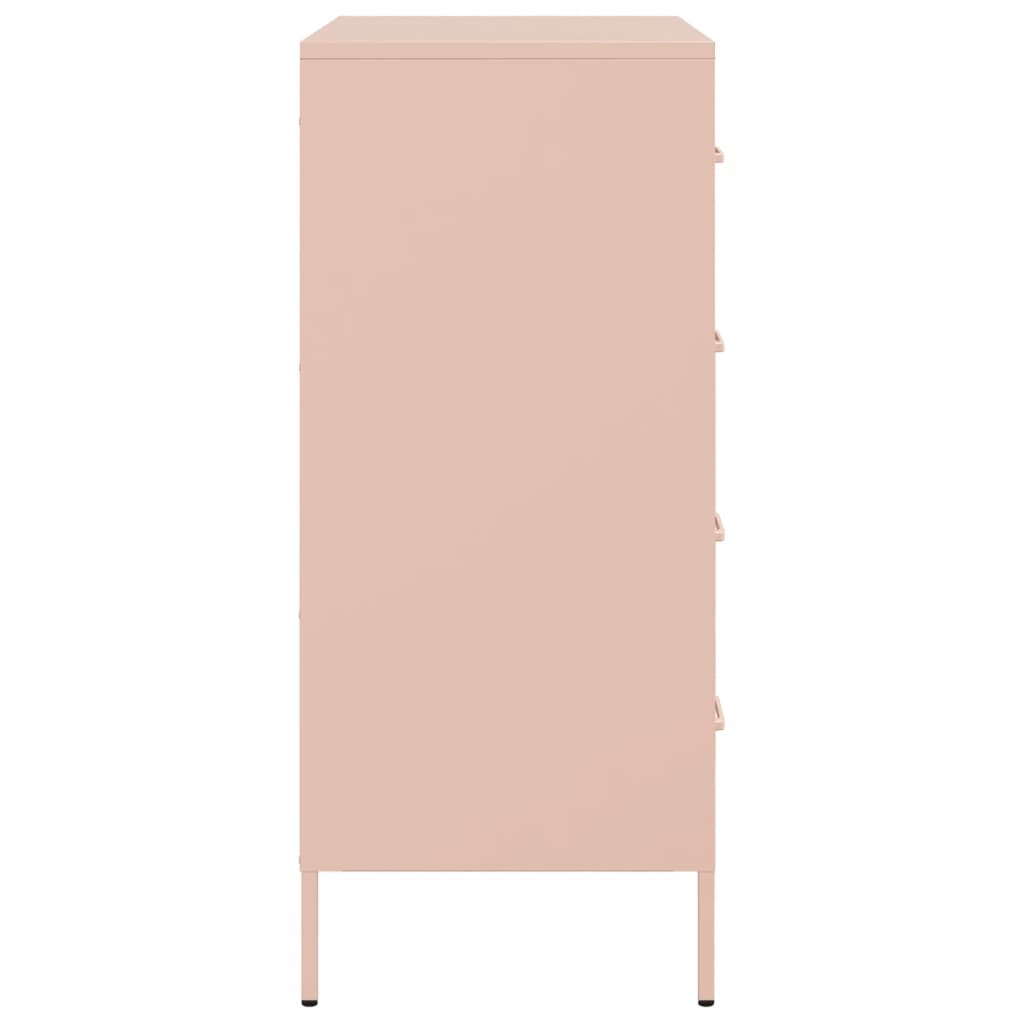 Credenza Rosa 68x39x89 cm in Acciaio - homemem39