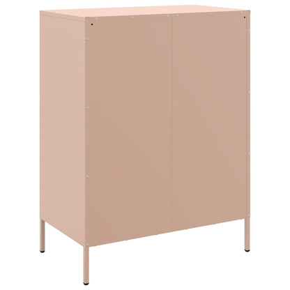 Credenza Rosa 68x39x89 cm in Acciaio