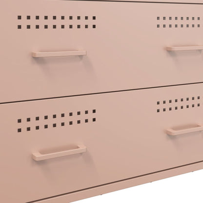 Credenza Rosa 68x39x89 cm in Acciaio