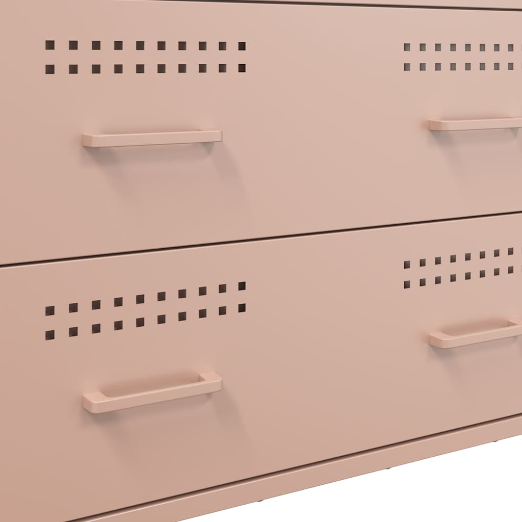 Credenza Rosa 68x39x89 cm in Acciaio