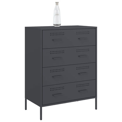 Credenza Antracite 68x39x89 cm in Acciaio