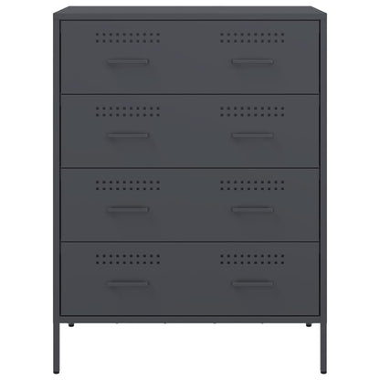 Credenza Antracite 68x39x89 cm in Acciaio