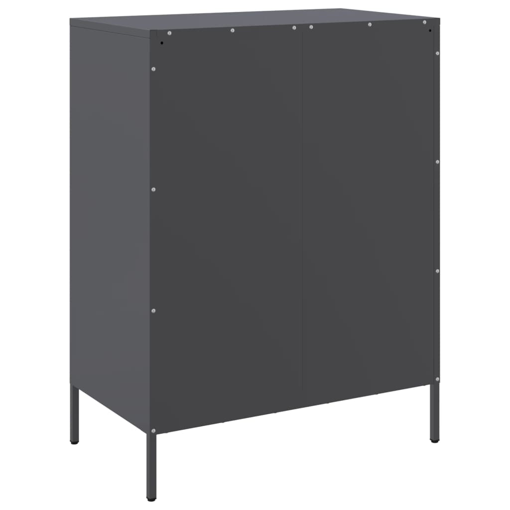 Credenza Antracite 68x39x89 cm in Acciaio