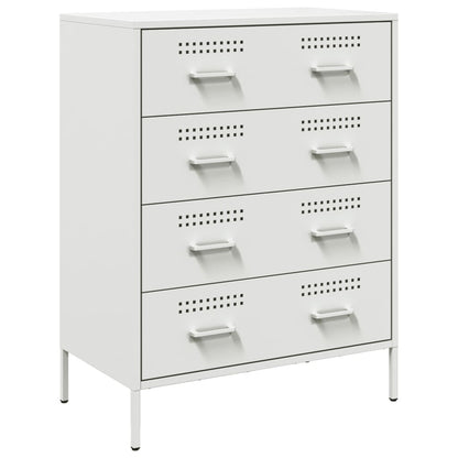 Credenza Bianca 68x39x89 cm in Acciaio