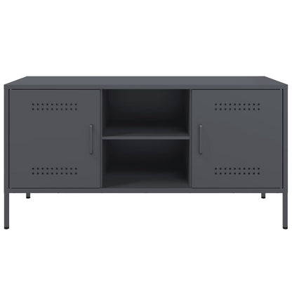 Mobile TV Antracite 100,5x39x50,5 cm in Acciaio - homemem39