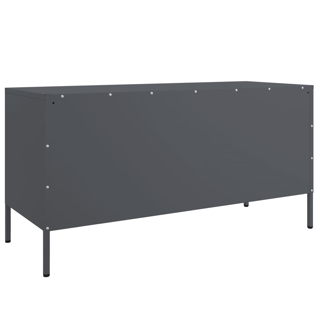 Mobile TV Antracite 100,5x39x50,5 cm in Acciaio | homemem39