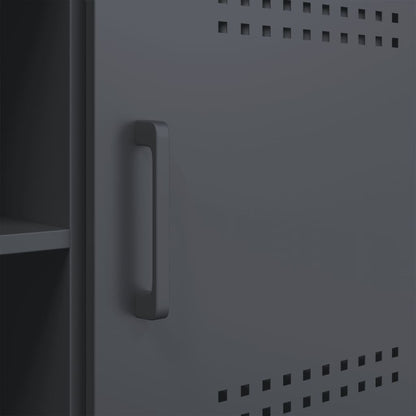 Mobile TV Antracite 100,5x39x50,5 cm in Acciaio - homemem39