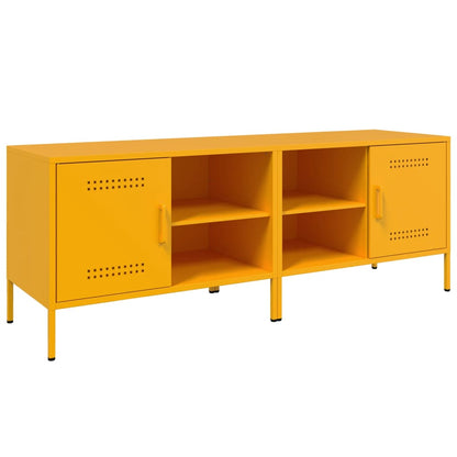 Mobili TV 2 pz Giallo Senape 68x39x50,5 cm in Acciaio - homemem39
