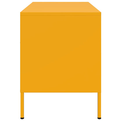 Mobili TV 2 pz Giallo Senape 68x39x50,5 cm in Acciaio - homemem39