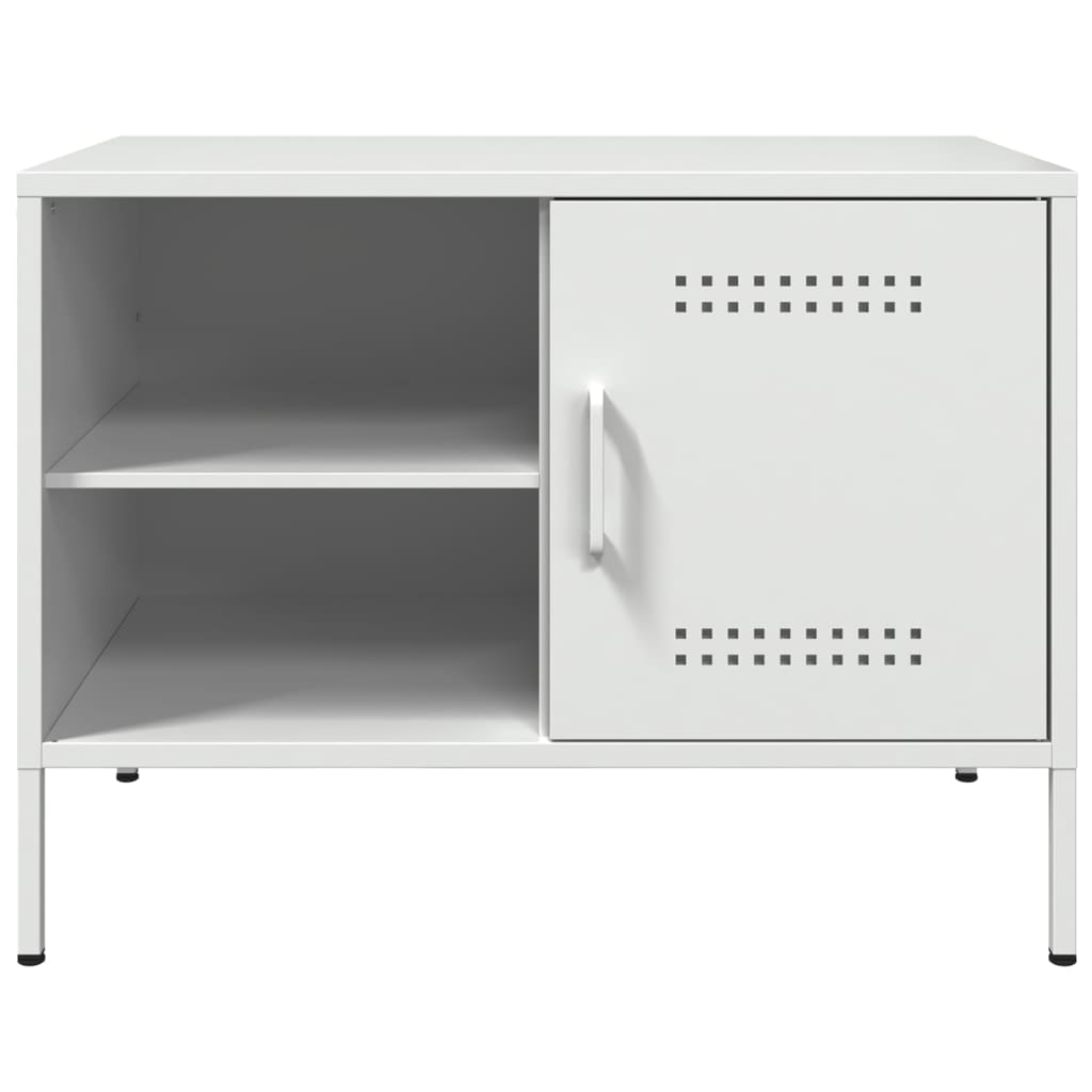 Mobili TV 2pz Bianchi 68x39x50,5 cm in Acciaio - homemem39