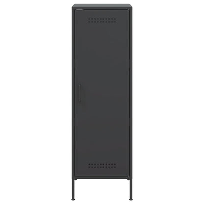 Credenza Nera 36x39x113 cm in Acciaio