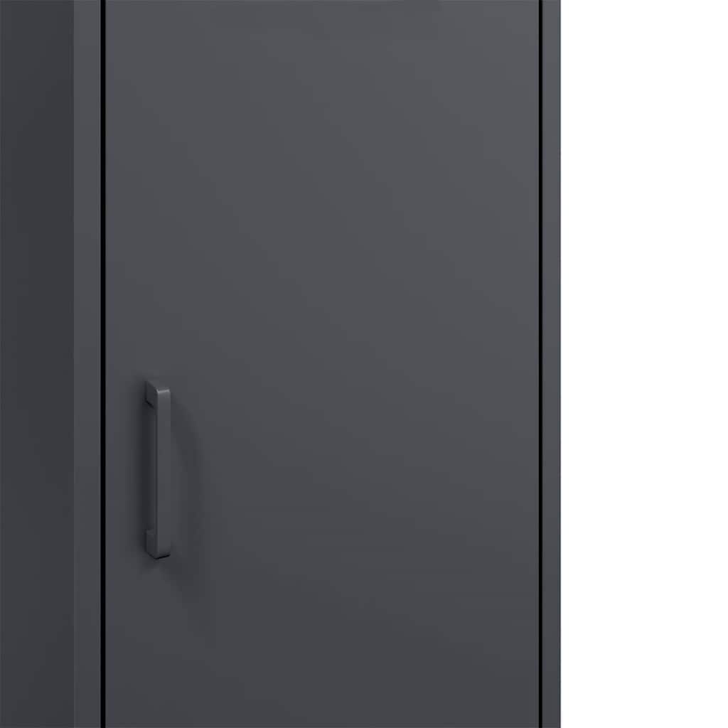 Credenza Antracite 36x39x113 cm in Acciaio