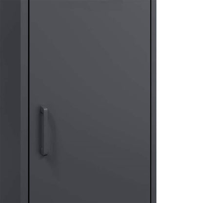 Credenza Antracite 36x39x113 cm in Acciaio