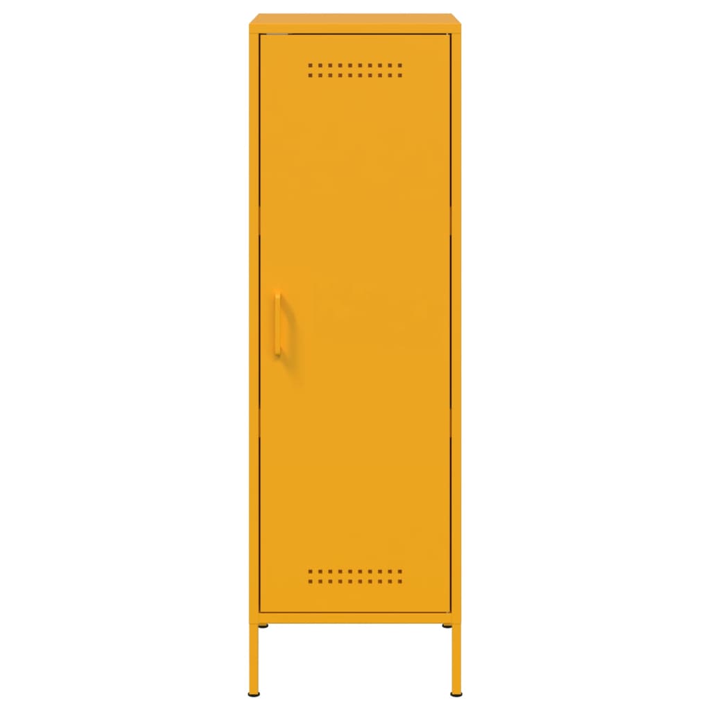 Credenza Giallo Senape 36x39x113 cm in Acciaio