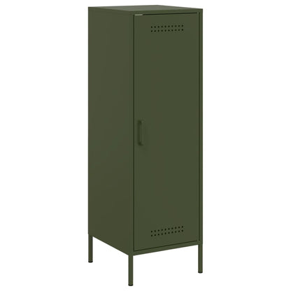 Credenza Verde Oliva 36x39x113 cm in Acciaio