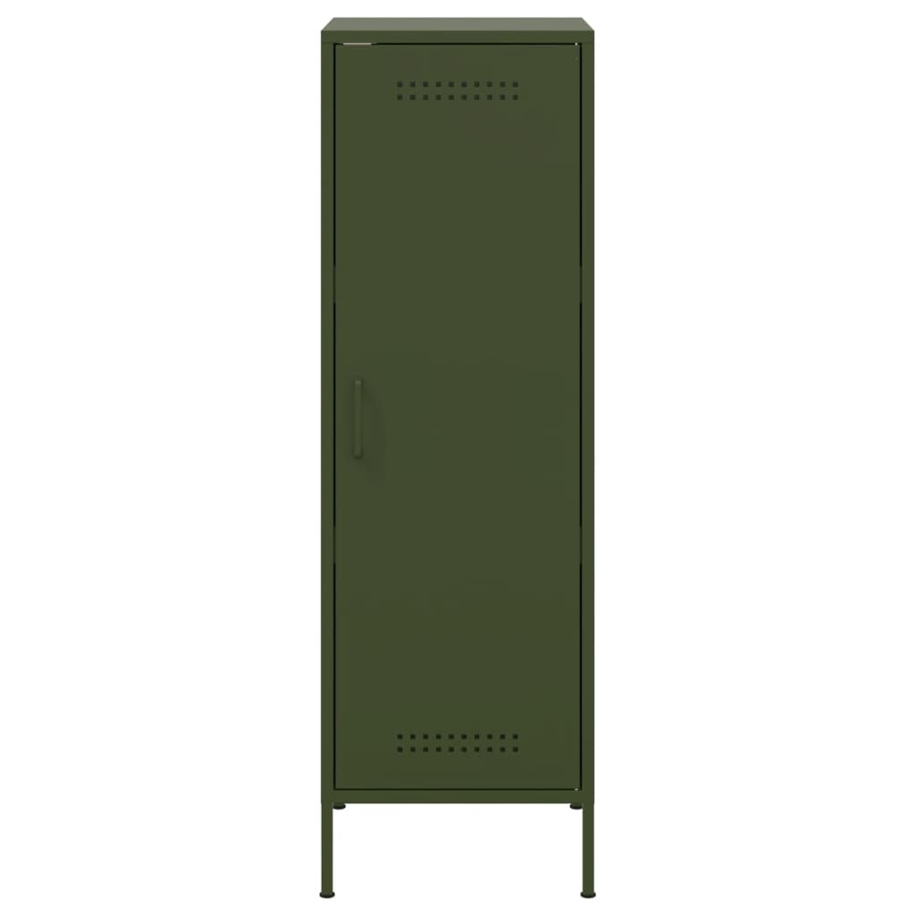 Credenza Verde Oliva 36x39x113 cm in Acciaio