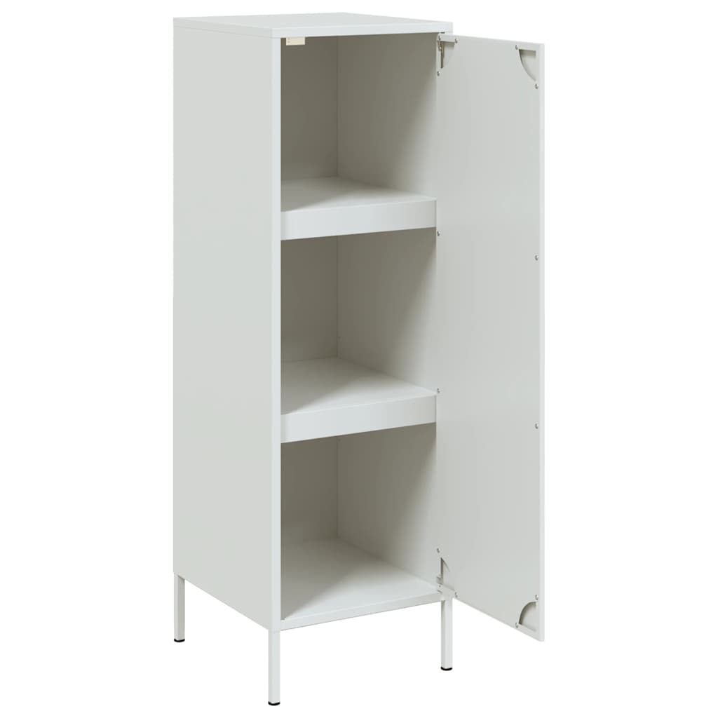 Credenza Bianca 36x39x113 cm in Acciaio