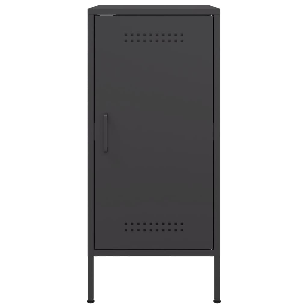 Credenze 2 pz Nere 36x39x79 cm in Acciaio